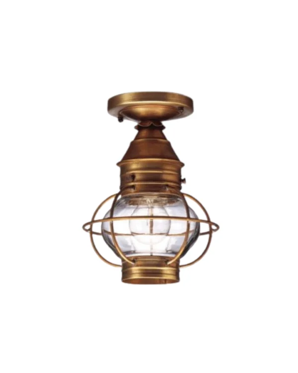 Caged Onion Flush Mount Lighting