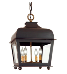 Square 4 Light Colonial Hanging Lantern