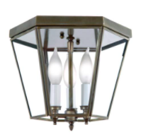 Hexagon Ceiling Mount Light