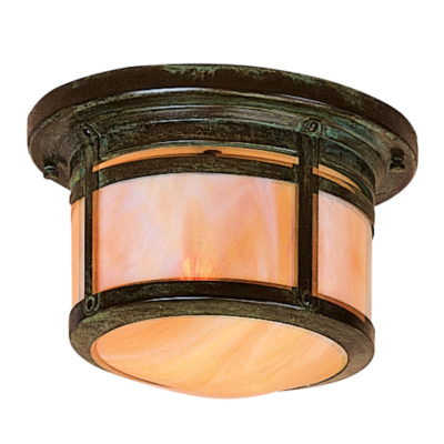 Arts & Crafts Exterior Flush Mount Lantern